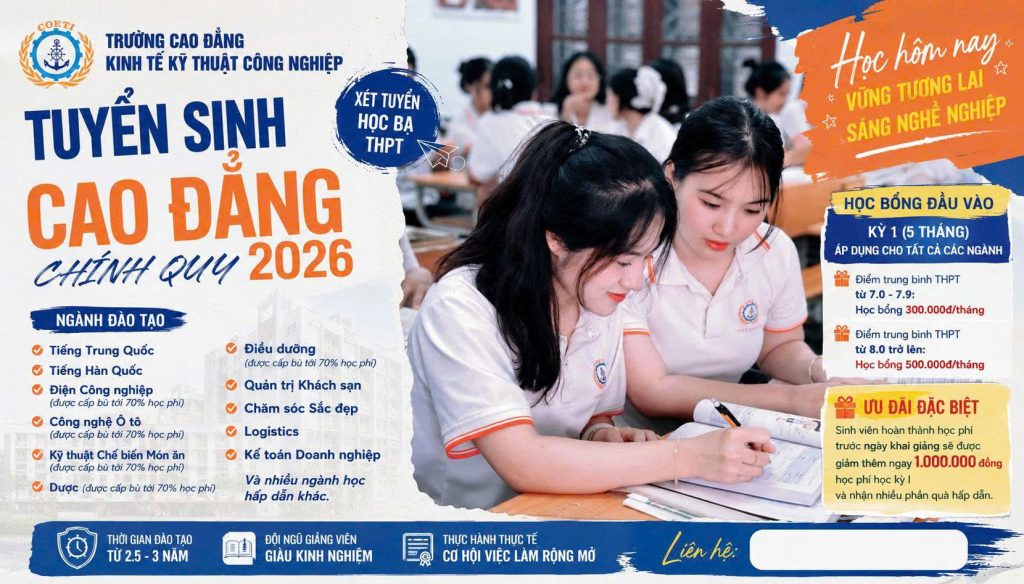 Ngành Hot Cao Đẳng Chính Quy 2026 2