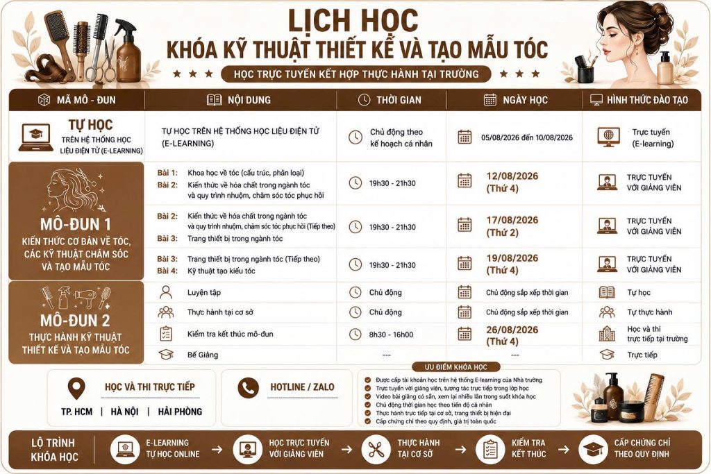 Kỹ thuật Thiết kế và tạo mẫu Tóc